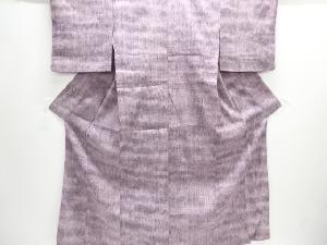 草花模様手織り紬着物